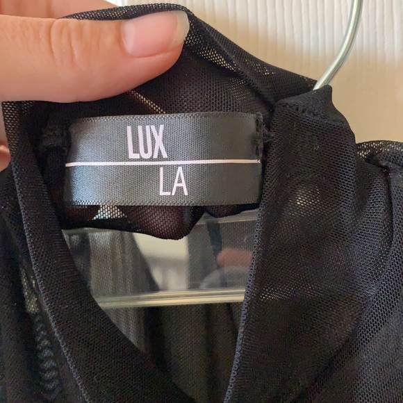 Mesh body suit mock neck - Picture 3 of 3